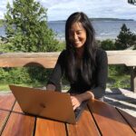 laugh writing virtual laptop