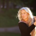 Margie Gillis dancing in motion