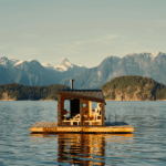 floating sauna refuge cove